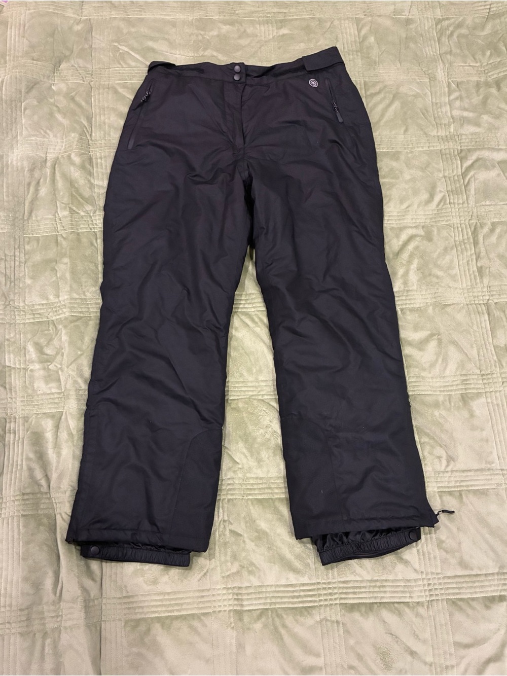 Men's Black Insulated Snow Joggers - Unbranded